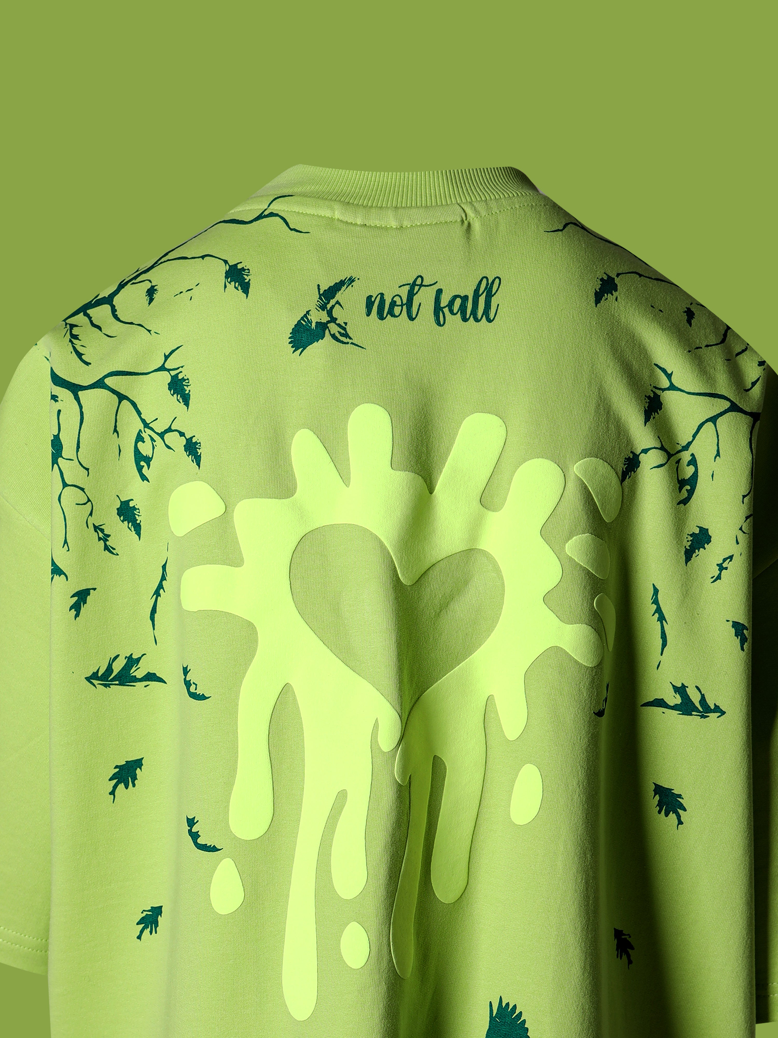 NOT FALL Premium Unisex Oversized Street Style Boxyfit Terry Cotton T-Shirt